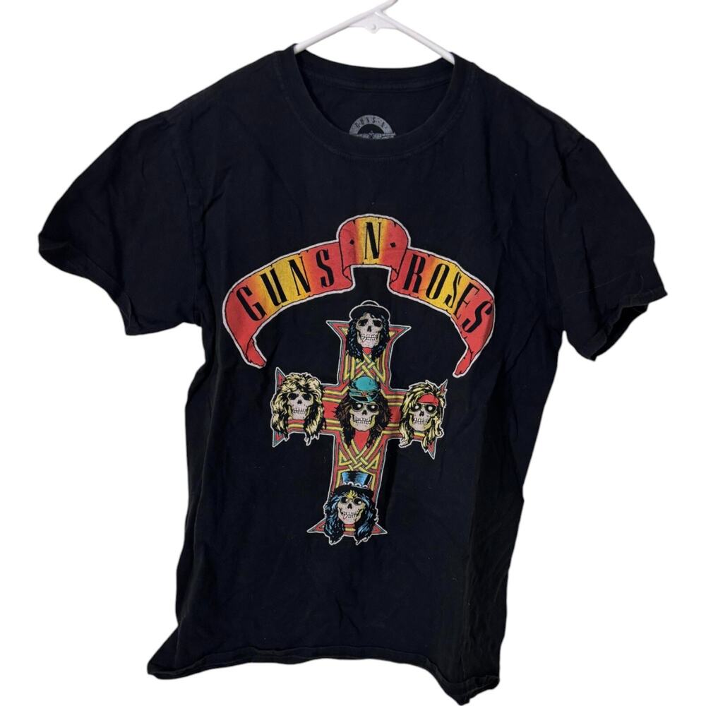 Guns N Roses T Shirt Men Medium Black Tour 2021 Short Sleeve Vintage Graphic Tee
